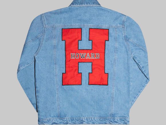 Howard University Embroidered Denim Jacket - Image 2