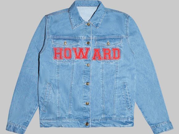 Howard University Embroidered Denim Jacket